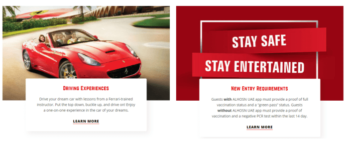 Ferrari World coupon